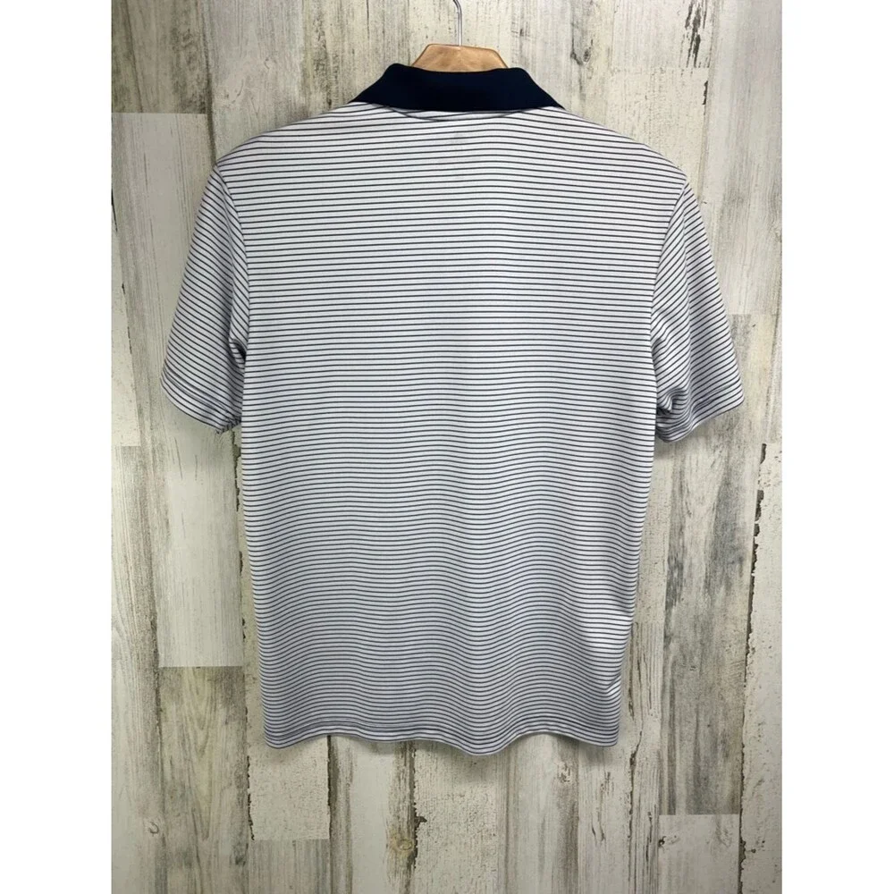 Adidas Golf Navy White Performance Polo Mens Medium